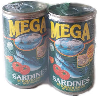 Mega Sardines in Tomato Sauce (Twin Pack) 2x155g - AOS Express
