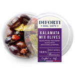 Diforti Kalamata Mixed Olive (Blacked Pitted Olives With Artichokes & Peppers 180g - AOS Express