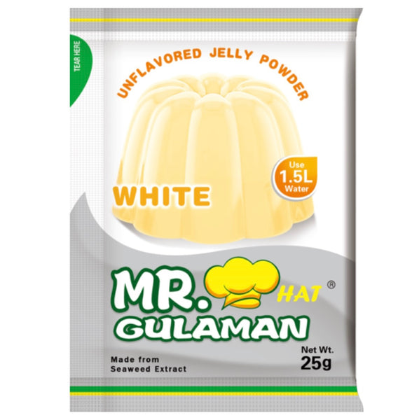 Mr. Gulaman Unflavored Jelly Powder - White (1Pc) 24g - AOS Express