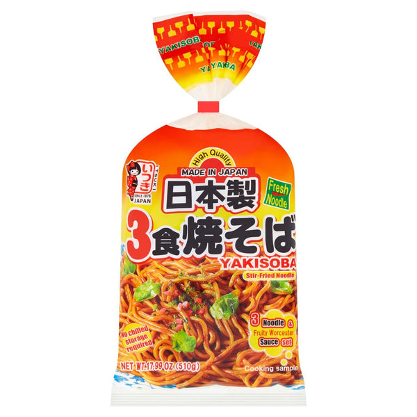 Itsuki Yakisoba Stir-Fried Noodle with Sauce (3pcs.) 510g (BBD: 24-04-24)
