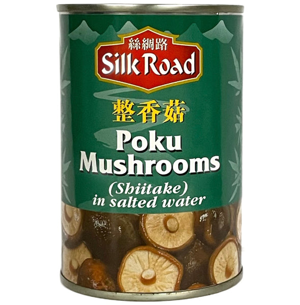 Silk Road Poku Mushrooms (Shiitake) in Salted Water 284g - AOS Express