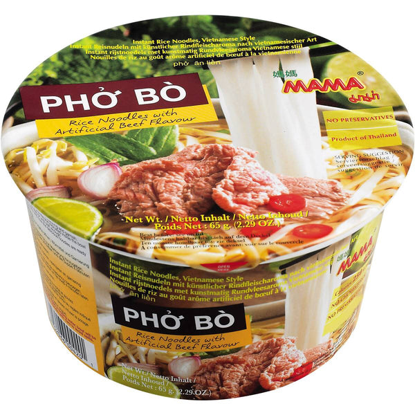MAMA Vietnamese PHO BO (Beef Rice Noodles Bowl) 65G - Asian Online Superstore UK