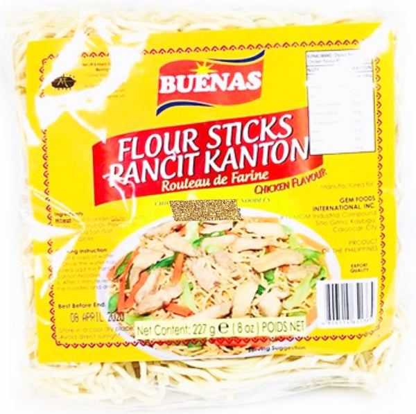 BUENAS Flour Sticks Chicken Flavoured (Pancit Kanton/Canton) 227g - AOS Express