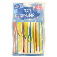 Hip Hip Hooray! Party Streamers (8 Packs) 1pc