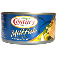 Century Tuna Milkfish Fillet in Vegetable Oil (Bangus) 184g - AOS Express