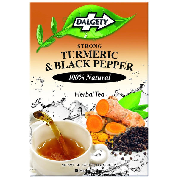 Dalgety Turmeric & Black Pepper Herbal Tea 40g - AOS Express