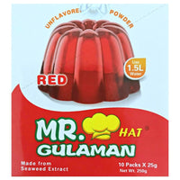Mr. Gulaman Unflavored Jelly Powder - Red (10 Packs x 24g) 240g - AOS Express
