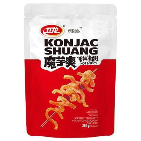 WL Wei Long Konjac Strips Hot & Spicy Flavour 252g
