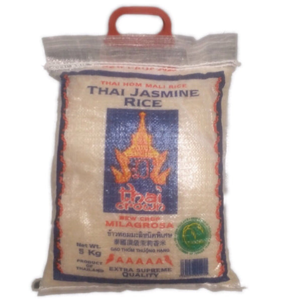 Thai Crown Thai Jasmine Fragrant Rice 5kg - Asian Online Superstore UK