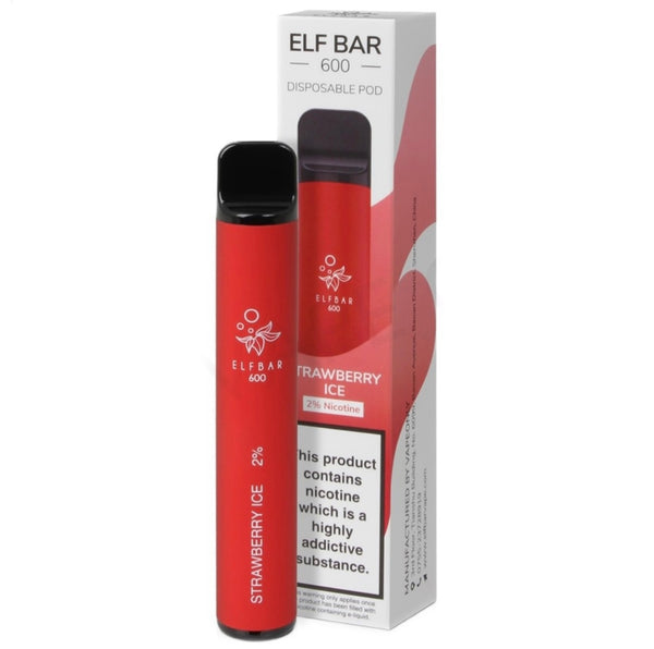 Elf Bar Strawberry Ice Disposable Pod Vape Device 1pc