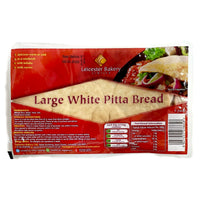 Leicester Bakery Large White Pitta Bread (6’s) 420g - AOS Express