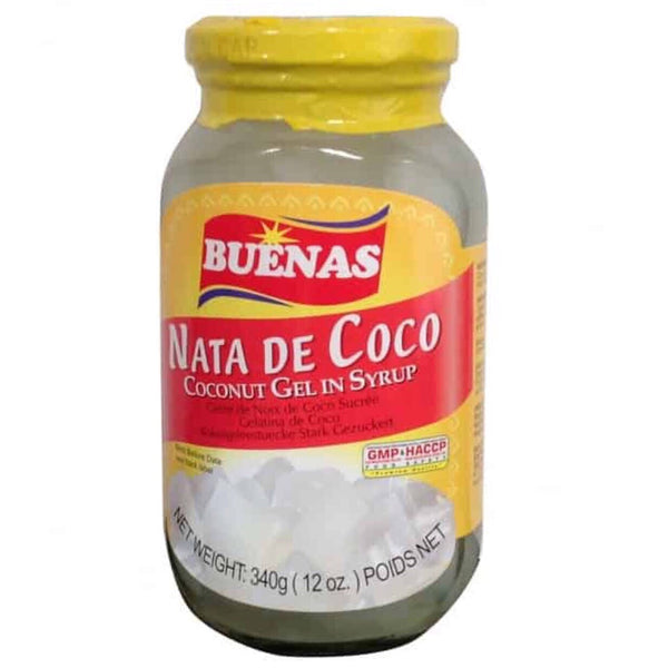 Buenas White Nata De Coco ( Coconut Gel in Syrup) 340g - Asian Online Superstore UK