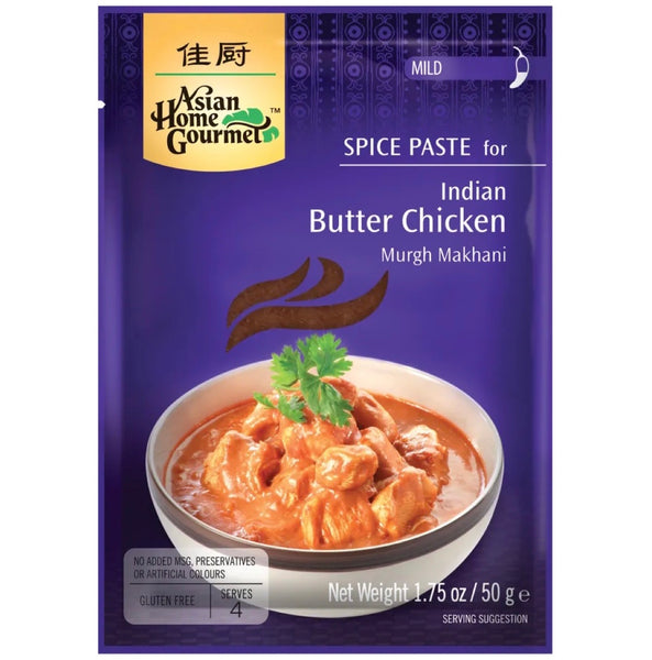 Asian Home Gourmet Spice Paste for Indian Butter Chicken (Murgh Makhani) 50g - AOS Express