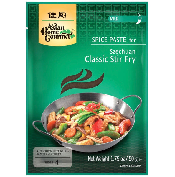 Asian Home Gourmet Spice Paste for Szechuan Classic Stir Fry 50g - AOS Express