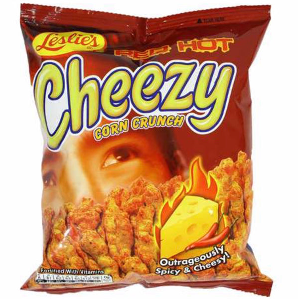 Leslie’s Cheezy Corn Crunch - Red Hot Flavor 70g - AOS Express