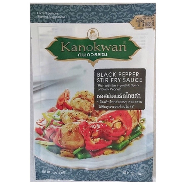 Kanokwan Black Pepper Stir Fry Sauce 50g - Asian Online Superstore UK