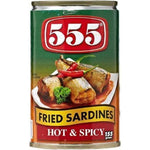 555 Fried Sardines Hot & Spicy Sauce 155g - Asian Online Superstore UK